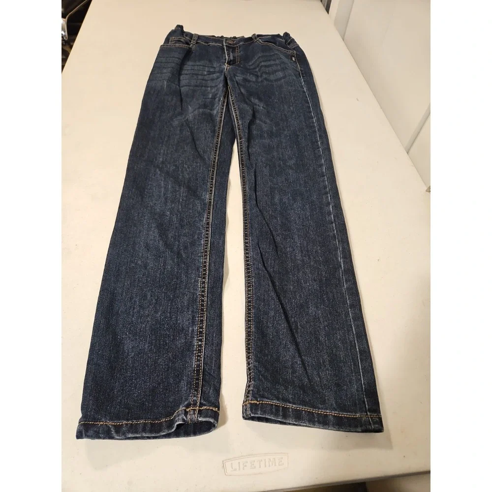 Silver Jeans Nathan Youth Boys 14 Jeans Slim Fit Adjustable Waist Denim (1896